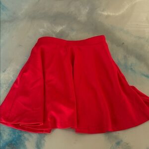 Chic Red Skater Skirt